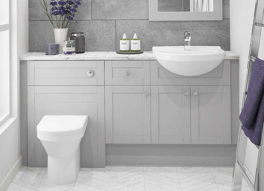 Pearl Grey Shaker Atlanta Bathrooms