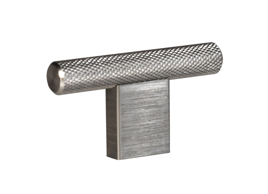 Chrome Knurled TBar Handle (Pair) Atlanta Bathrooms