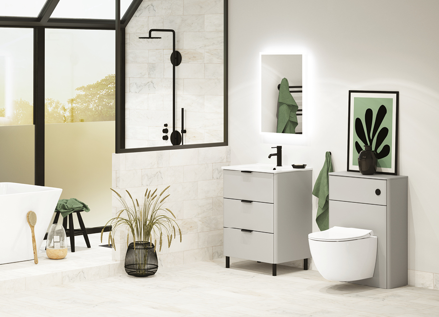 Evolve - Pearl Grey - Atlanta Bathrooms