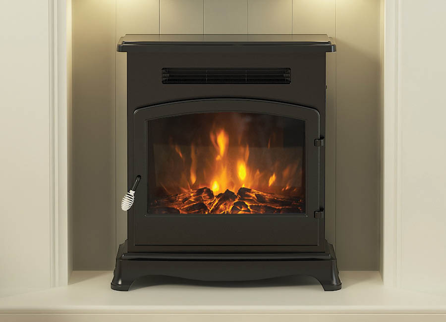Elstow Flare Collection Slimline freestanding electric stove.