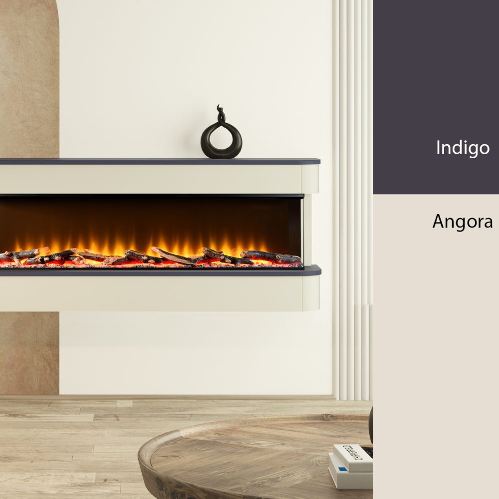 Juliette electric fireplace - Indigo