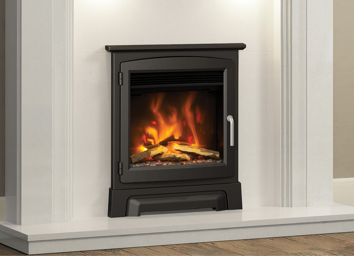 16" Pryzm Cast Stove Front Pryzm Luxury 16" inset electric fire